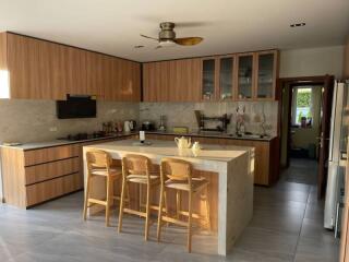 Modern and spacious kitchen with island