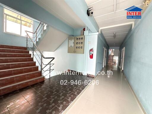 Hallway and staircase in a building