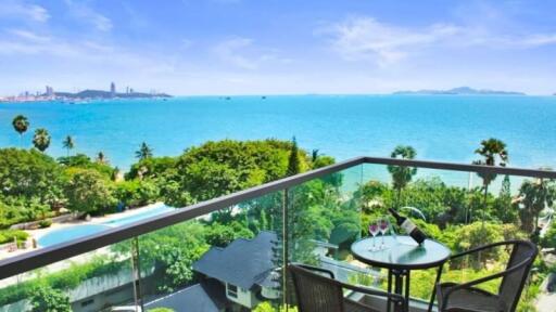 Scenic balcony with ocean view