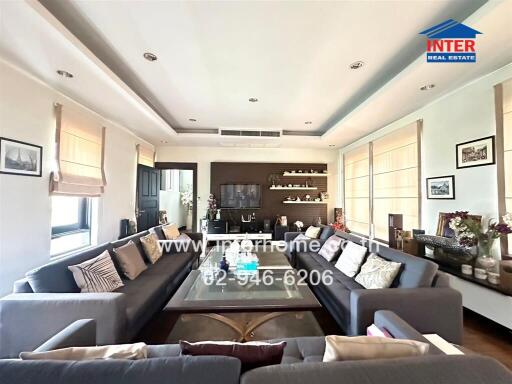 Spacious and stylish living room