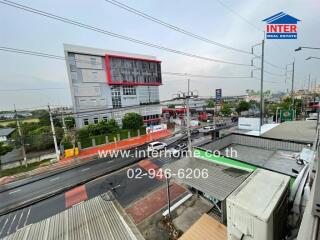 View of offices and street from balcony