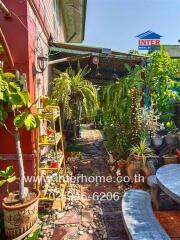 Beautifully landscaped garden with various plants and a pathway