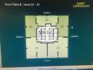 Floor plan of a building showing layout of units on levels 27 to 37