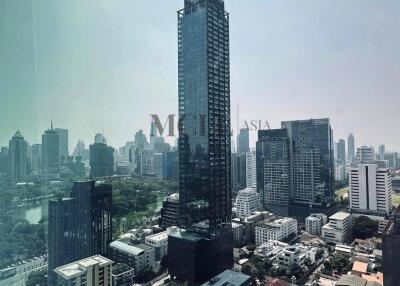 High-rise building in urban skyline