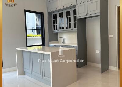 Modern kitchen with island and ample storage