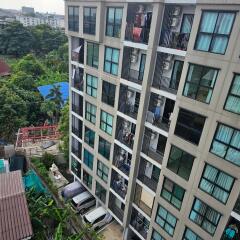 Exterior view of a multi-story residential building