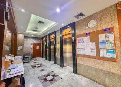 Lobby with elevators