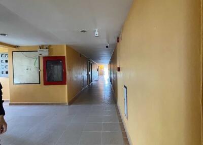 Interior hallway of an apartment building
