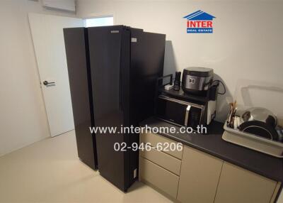 Compact kitchen with modern appliances