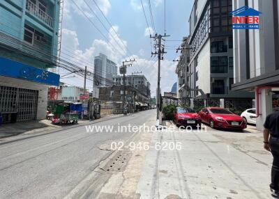 Street view with buildings and cars