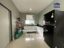 Modern kitchen with appliances and shelving