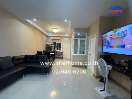 Townhome, 2 floors, 21.4 sq m, Golden Town Village 1. Lat Phrao-Kaset Nawamin Soi Nawamin 42, Intersection 42-11, Nawamin Road, Haprasert Manukit Road 48, Bueng Kum District, Bangkok