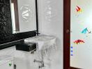 Modern bathroom with a stylish design