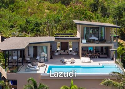Incredible 4-Bed Villa with Panoramic Sea Views in Bophut