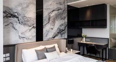 Modern bedroom with luxurious decor