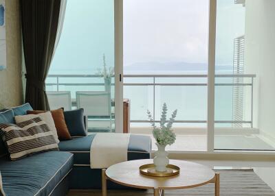 Living room with ocean view