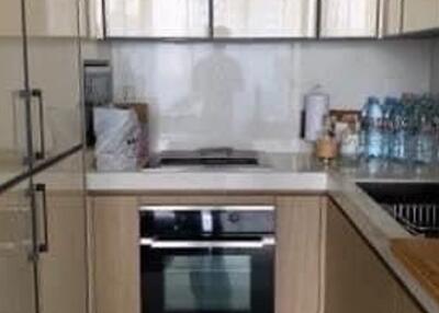 Modern kitchen with oven and sink