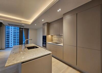 Modern kitchen with island counter