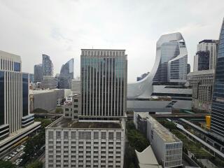 View of modern city buildings