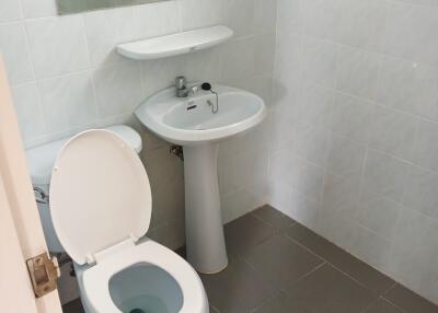 Small bathroom with toilet and sink