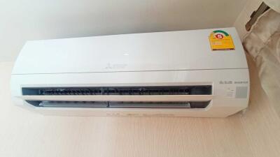 Air conditioning unit in bedroom