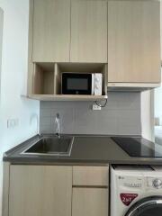 Compact kitchen with modern amenities