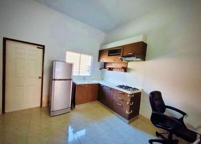 Modern kitchen with essential appliances