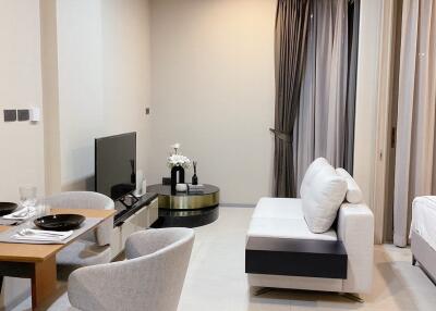 Modern living room interior with minimalist furniture