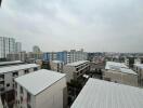 Scenic urban view of residential buildings