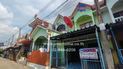 Exterior view of a row of residential houses