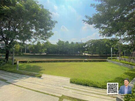 Beautiful garden area with a pond and well-maintained lawn