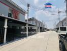 Street view of houses in a residential area