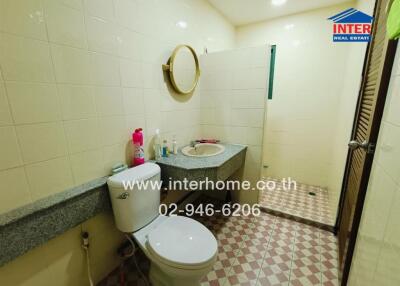 Bathroom with modern amenities