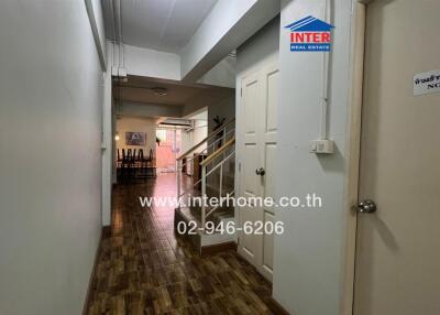 Corridor of a house with wooden flooring