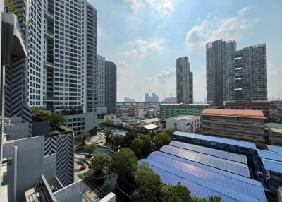 View of modern high-rise buildings and surrounding area