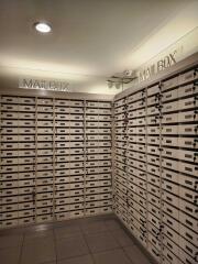 Mailboxes in a building