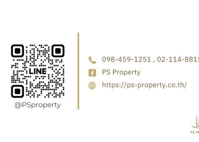 Contact information for PS Property including QR code, phone numbers, Facebook page, and website