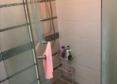 Modern bathroom with shower enclosure