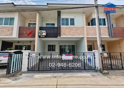 Two-story townhouse exterior