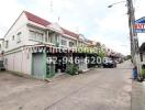 Street view of residential buildings