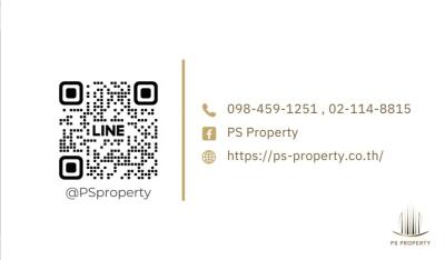 Real estate business card with QR code and contact information