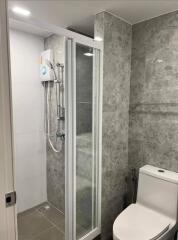 Modern bathroom with shower