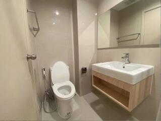 Modern bathroom with a toilet and sink