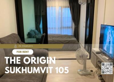 Living area with connected bedroom in a rental property at The Origin Sukhumvit 105