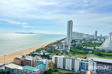 Hot deal Condominium beach front Jomtien 1 bedroom 35 sq.m. Sea view Good price for foreign name