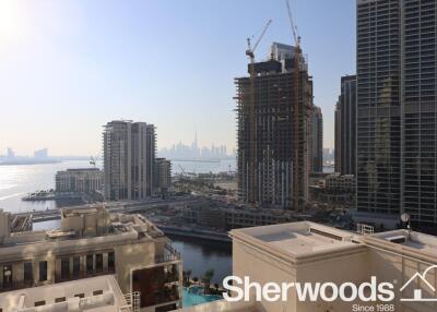 VACANT NEW  BEACH ACCESS  BURJ AND CREEK VIEWS