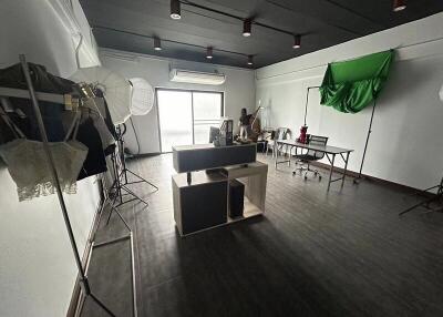 Well-lit photography or recording studio