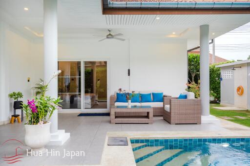 Modern 3 Bedroom Pool Villa For Sale inside Popular Mali Prestige Project in Hua Hin (fully furnished)