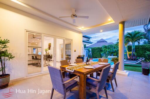 Modern 3 Bedroom Pool Villa For Sale inside Popular Mali Prestige Project in Hua Hin (fully furnished)