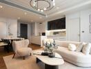 Modern living room with elegant furnishings